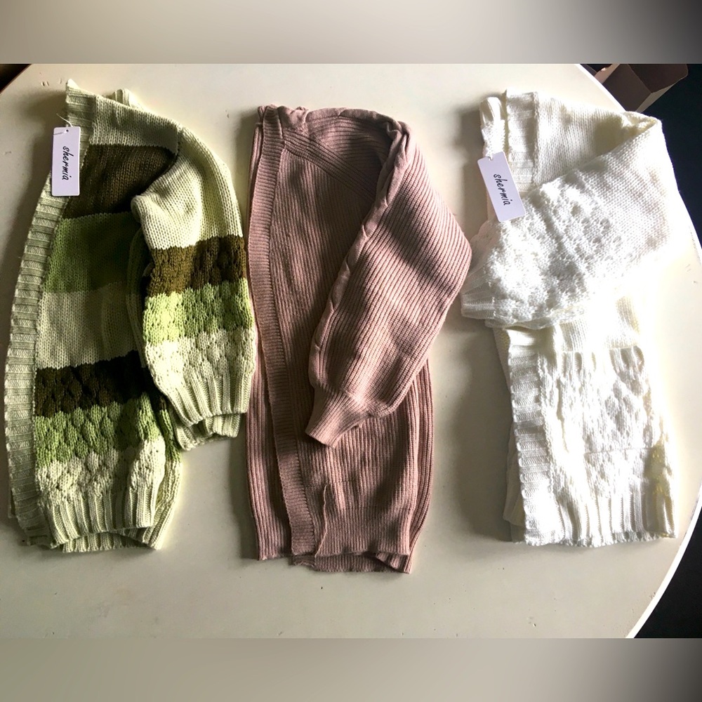 3 Cardigans size 10 girls. NEW.